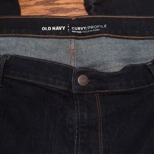 Old Navy Curvy Skinny Jeans -18 Short, new